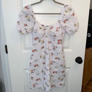 Abercrombie Floral Puff Sleeve Dress